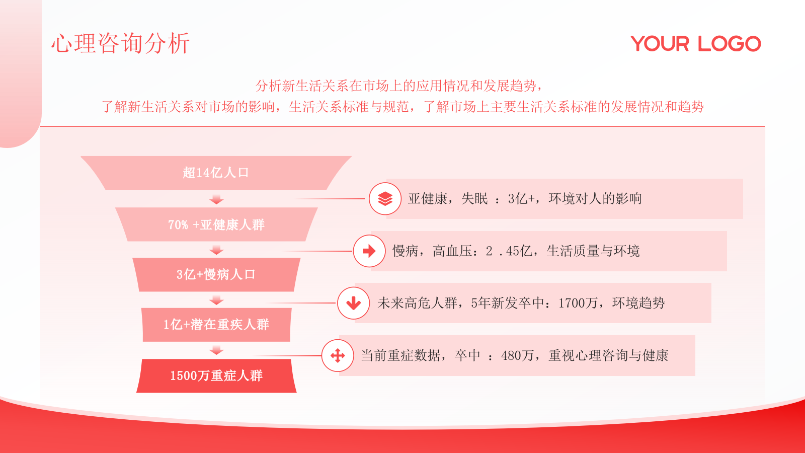 红色简约风PPT模板_心理咨询与健康生活PPT模板.pptx_第10页