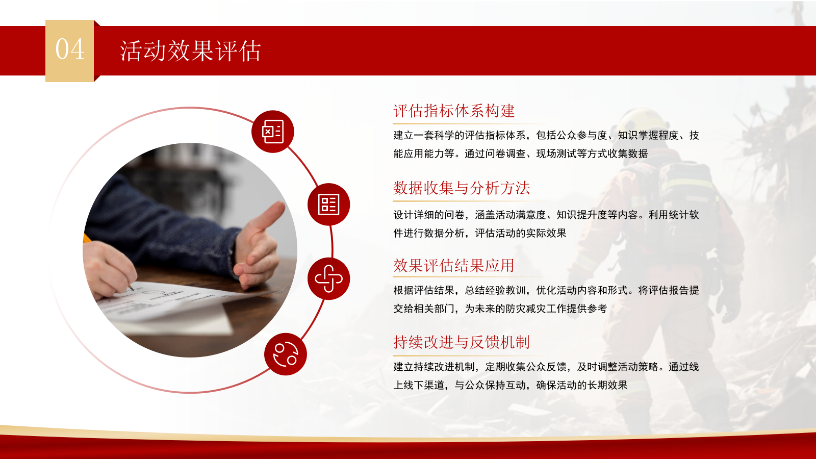 红色商务风防灾减灾宣传活动PPT模板.pptx_第7页