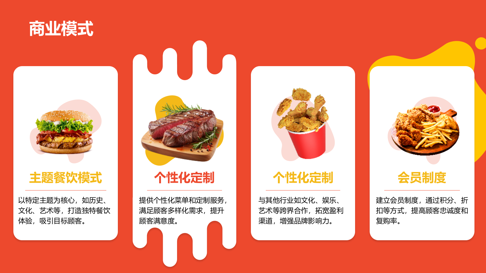 红色商务风食品商业计划书PPT模板.pptx_第5页