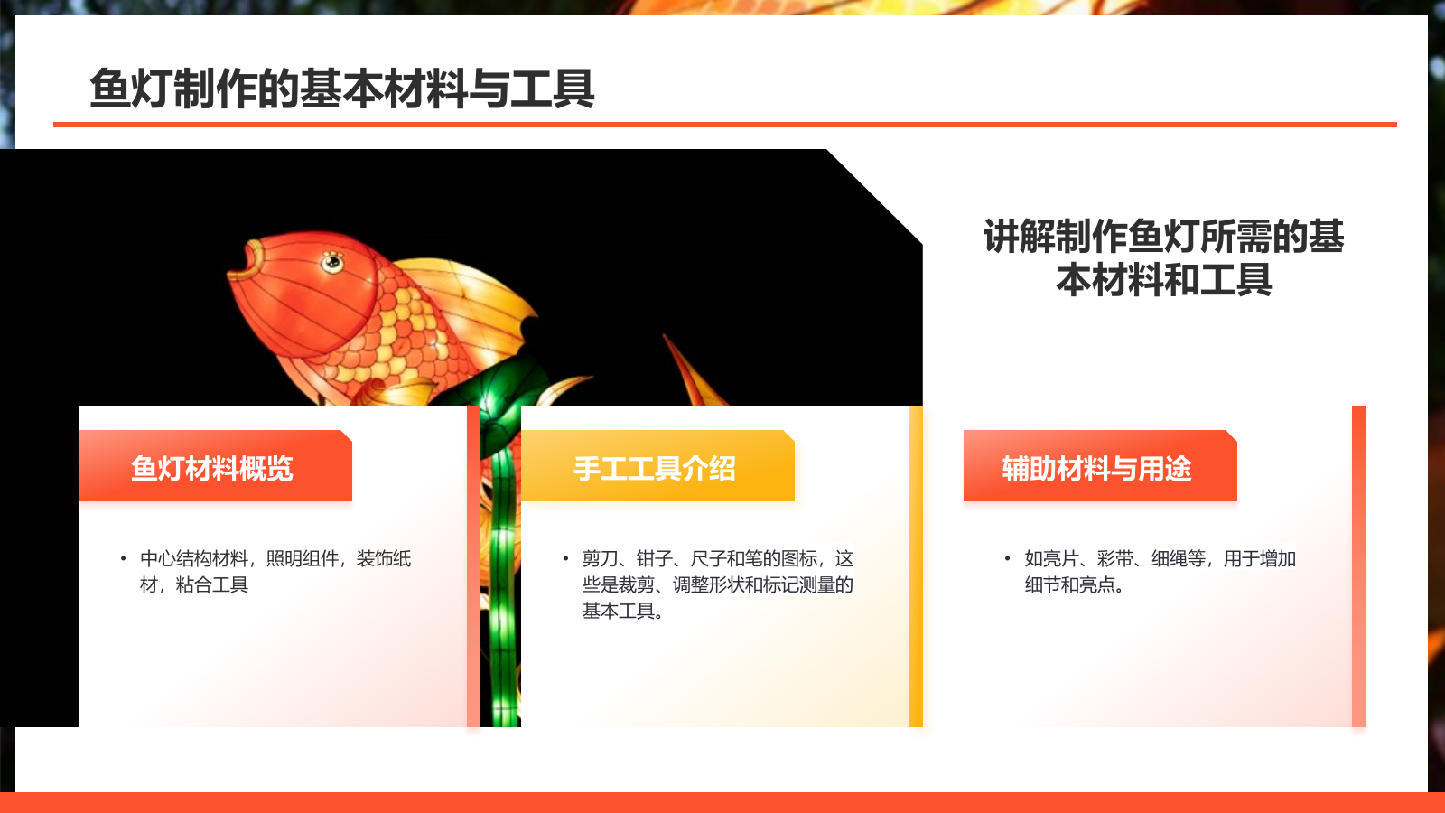 红色摄影风非遗鱼灯PPT模板.pptx_第7页