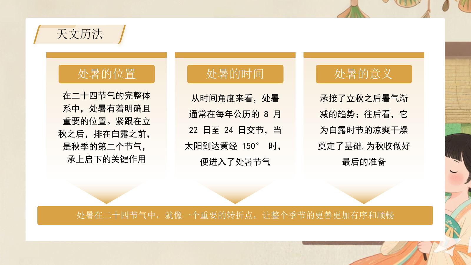 黄色插画风格处暑节气介绍PPT模板.pptx_第5页