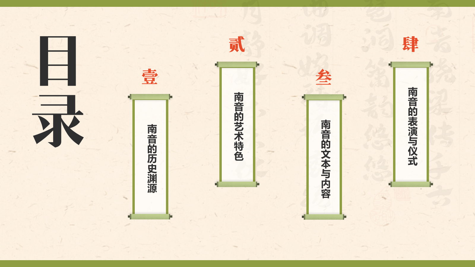 黄色复古风中国非物质文化遗产——南音PPT模板.pptx_第2页