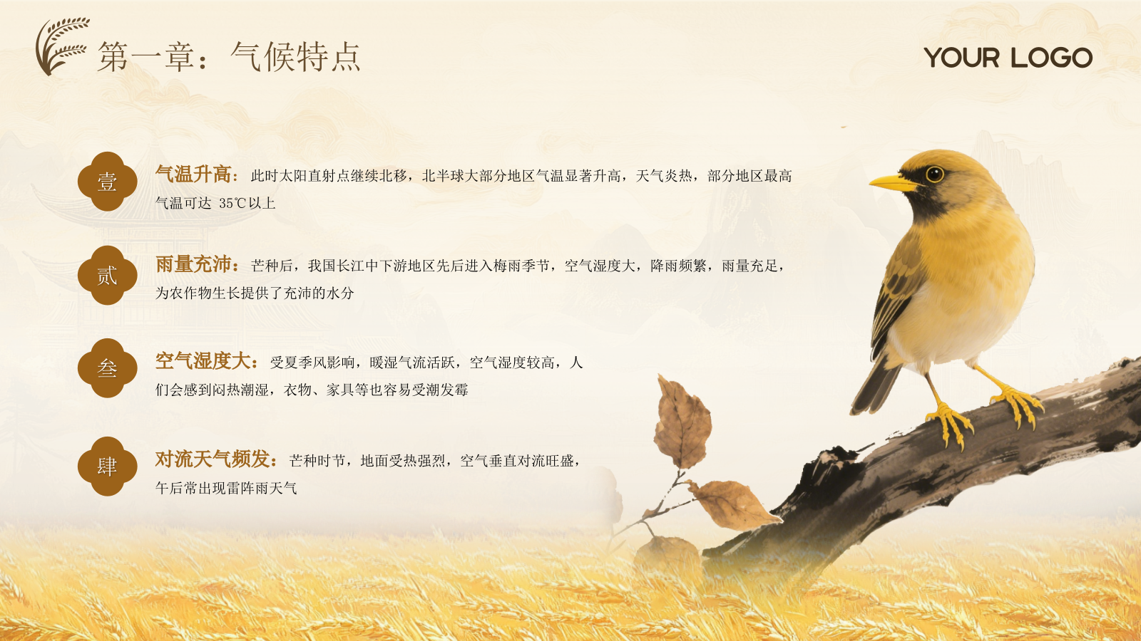 黄色古风中国传统文化二十四节气芒种课堂科普PPT模板.pptx_第5页