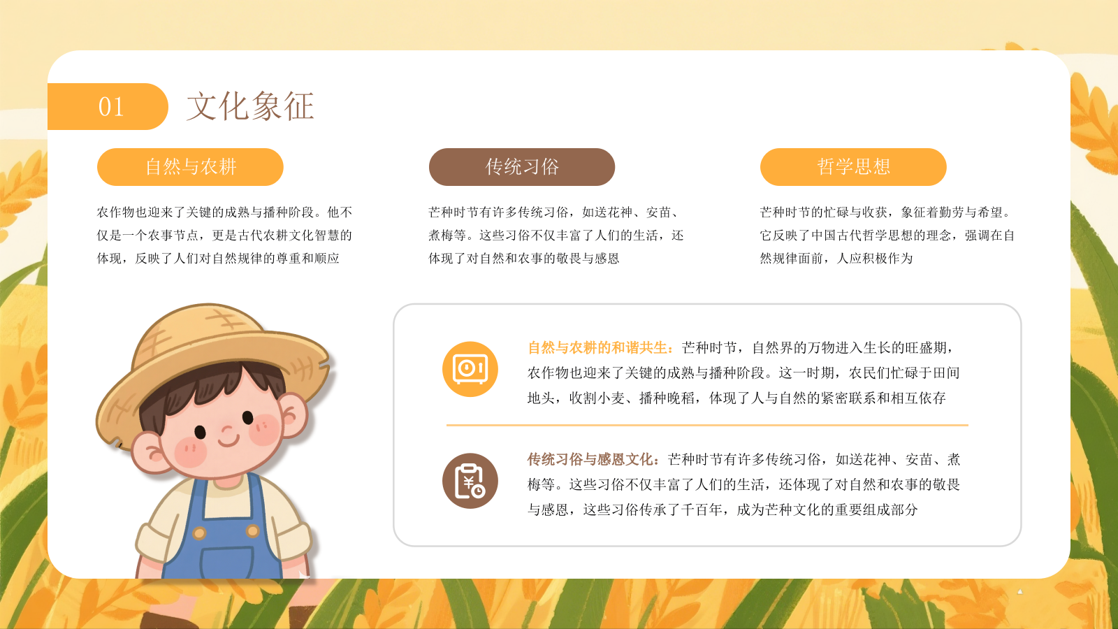 黄色芒种节气介绍通用PPT模板.pptx_第6页