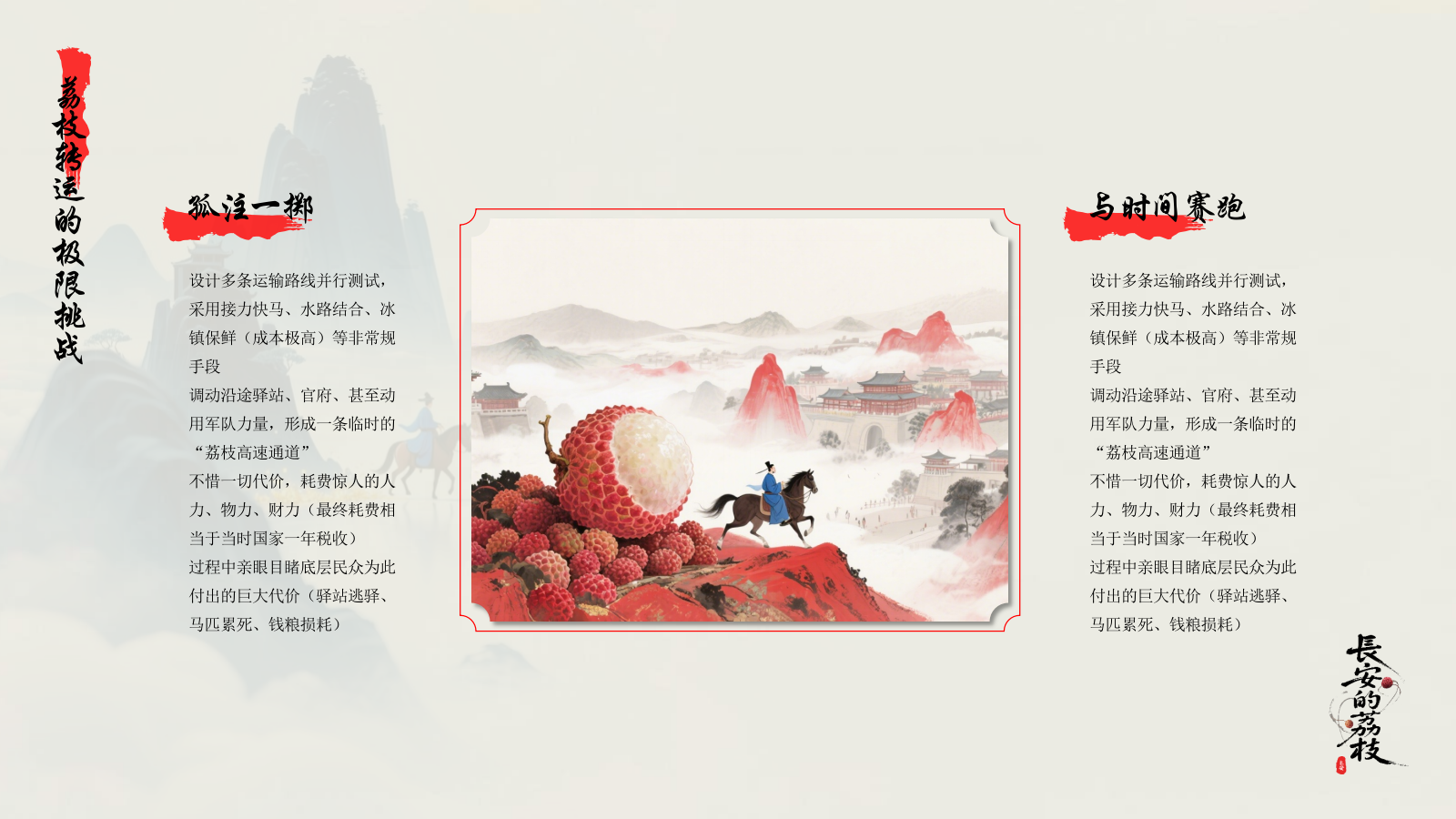 蓝红色简约风长安的荔枝读书分享PPT模板.pptx_第6页