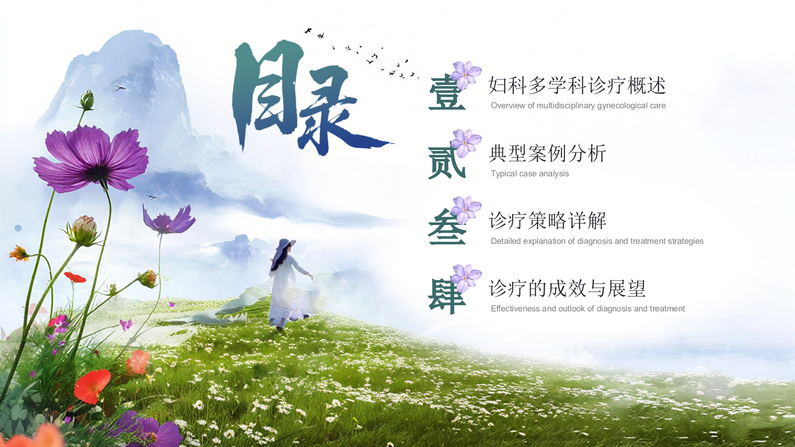 蓝绿色清新风医疗健康妇科典型案例多学科诊疗策略探讨通用PPT模板.pptx_第2页