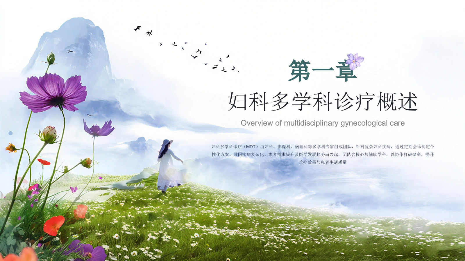 蓝绿色清新风医疗健康妇科典型案例多学科诊疗策略探讨通用PPT模板.pptx_第3页