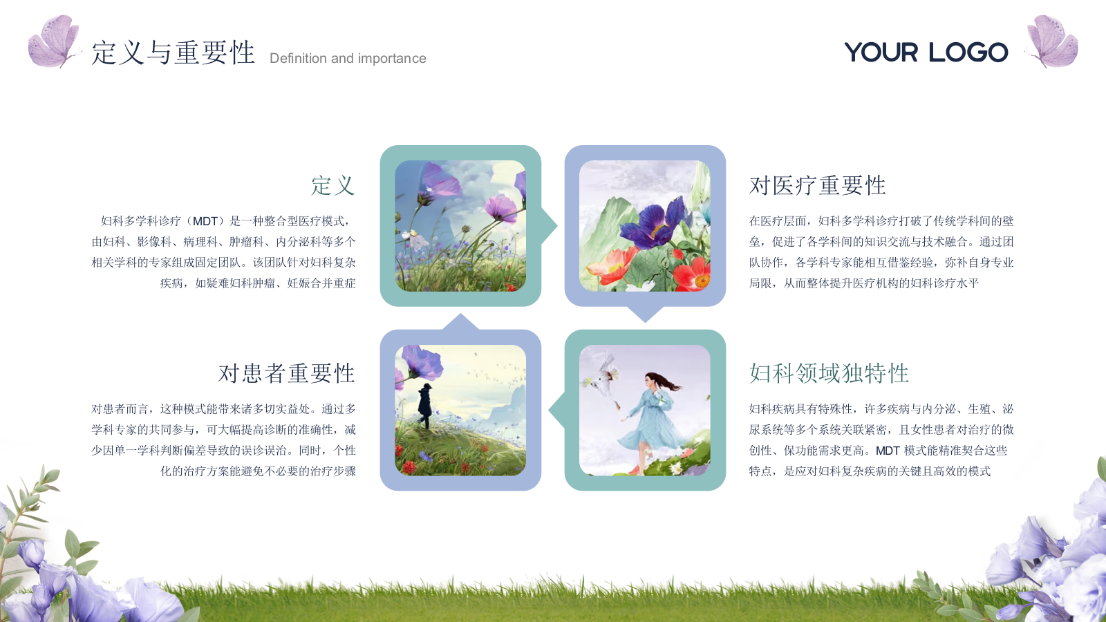 蓝绿色清新风医疗健康妇科典型案例多学科诊疗策略探讨通用PPT模板.pptx_第4页