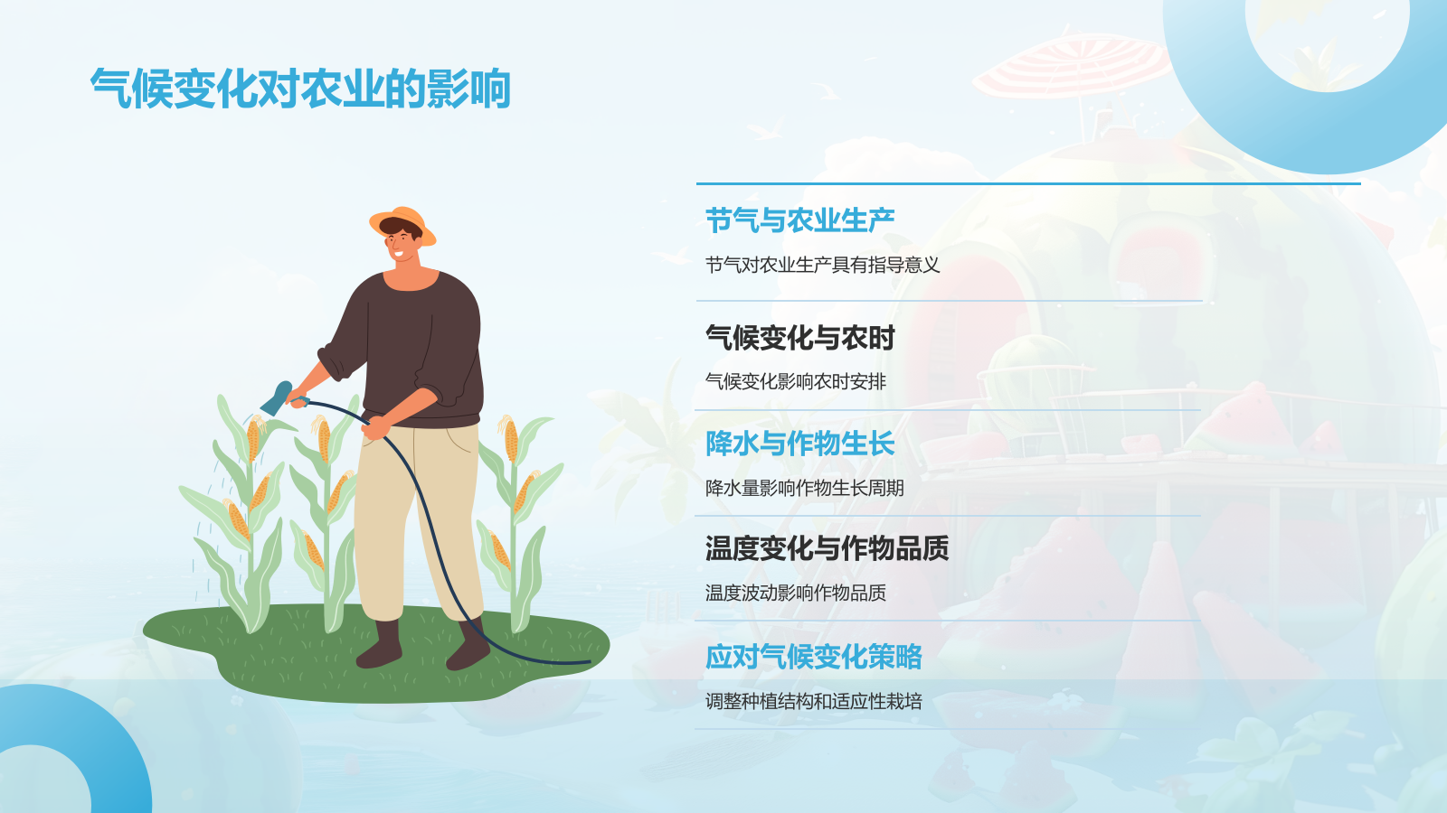 蓝色3D风大暑节气知识科普培训PPT模板.pptx_第10页