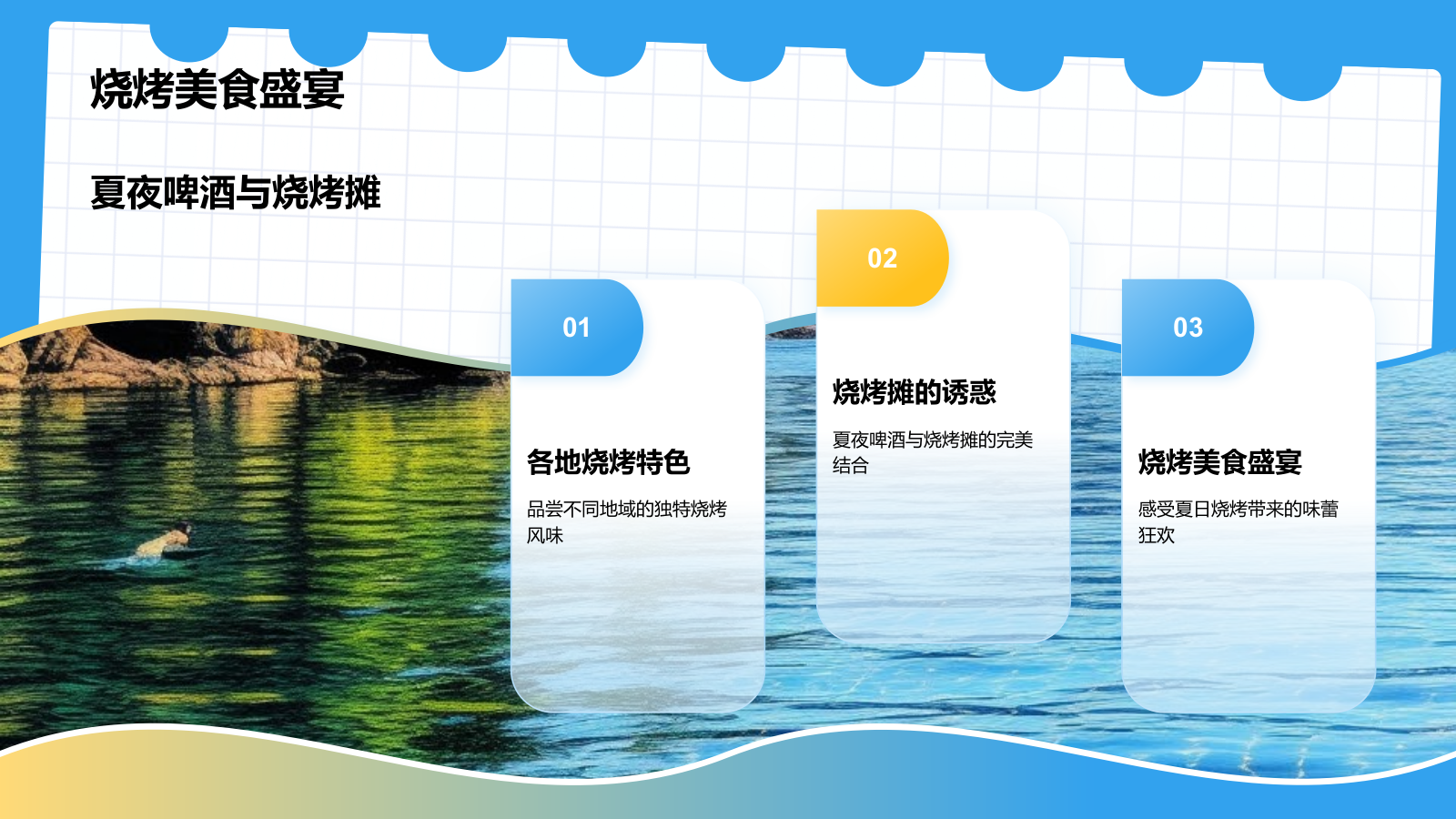 蓝色插画风旅行攻略分享PPT模板.pptx_第8页