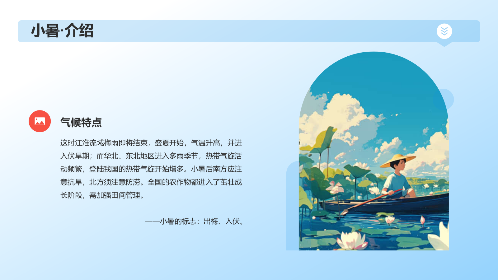 蓝色插画风小暑节气科普PPT模板.pptx_第6页