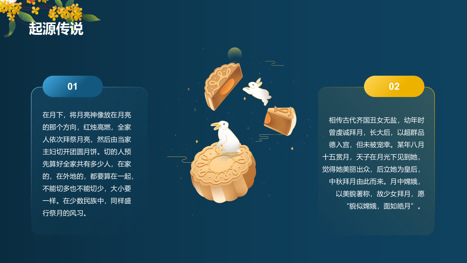 蓝色插画风中秋节主题班会PPT模板.pptx_第4页