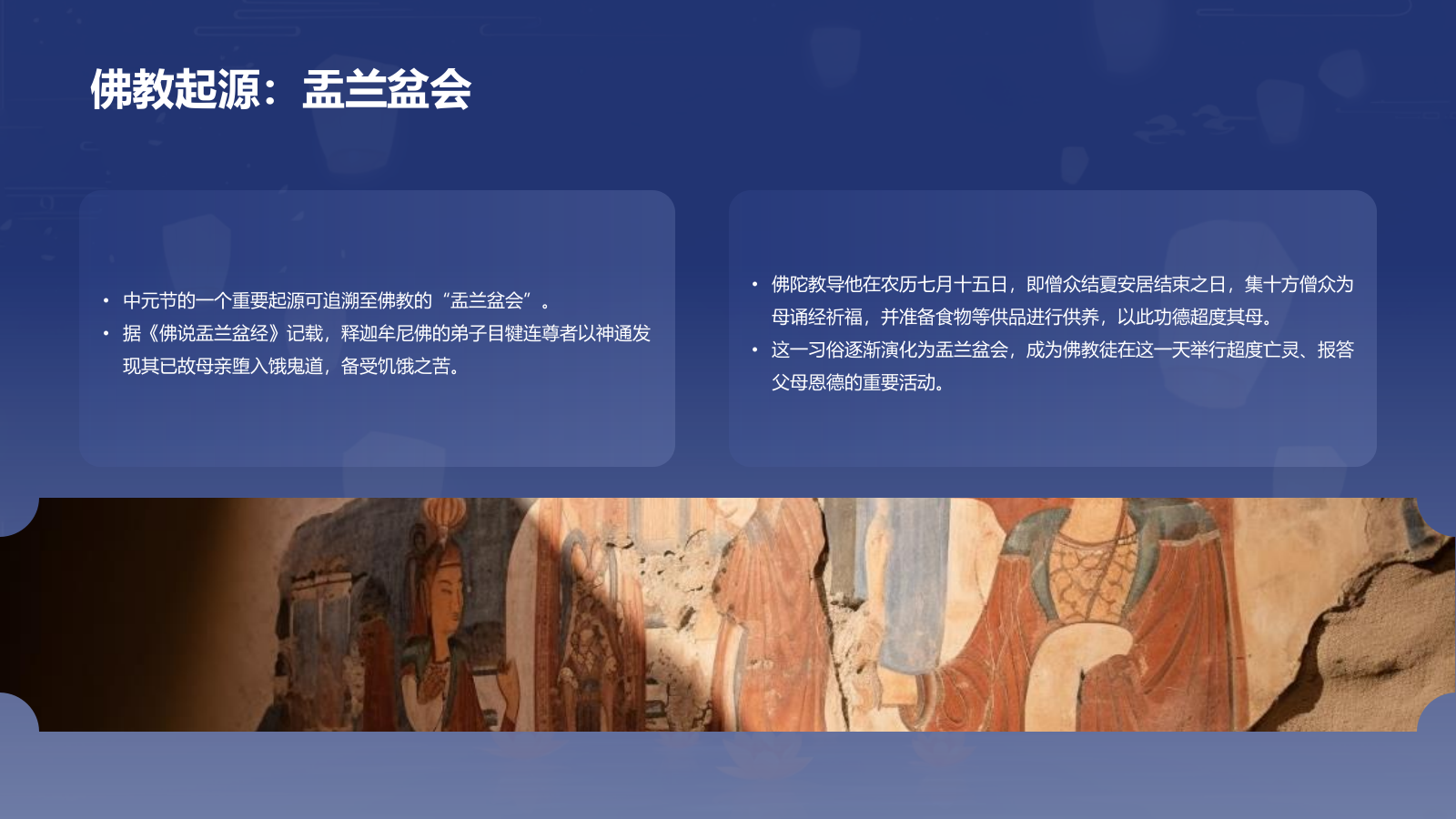 蓝色插画风中元节节日科普介绍PPT模板.pptx_第5页