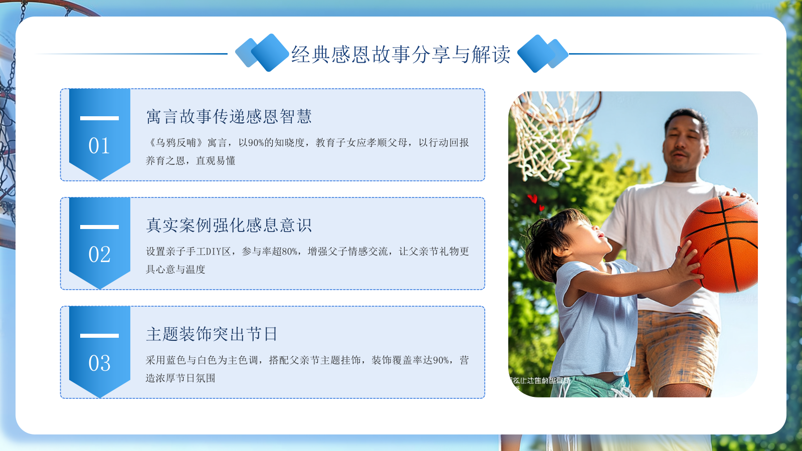 蓝色创意风父亲节感恩策划PPT模板.pptx_第5页