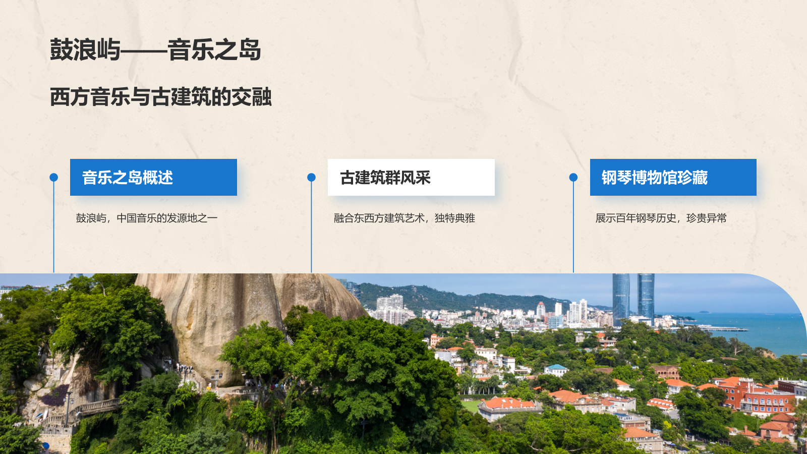 蓝色复古风厦门——城市旅游宣传介绍PPT模板.pptx_第8页