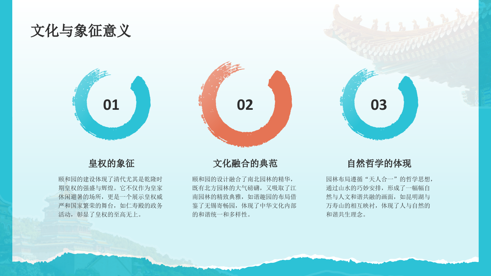 蓝色国潮风文化遗产颐和园 —— 皇家园林博物馆PPT模板.pptx_第10页