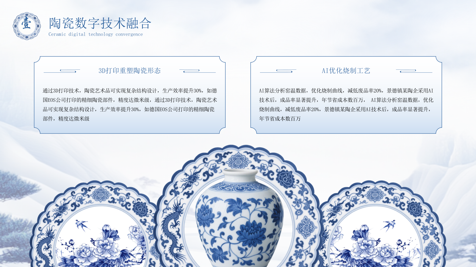 蓝色国风青花瓷国际博物馆日PPT模板.pptx_第4页