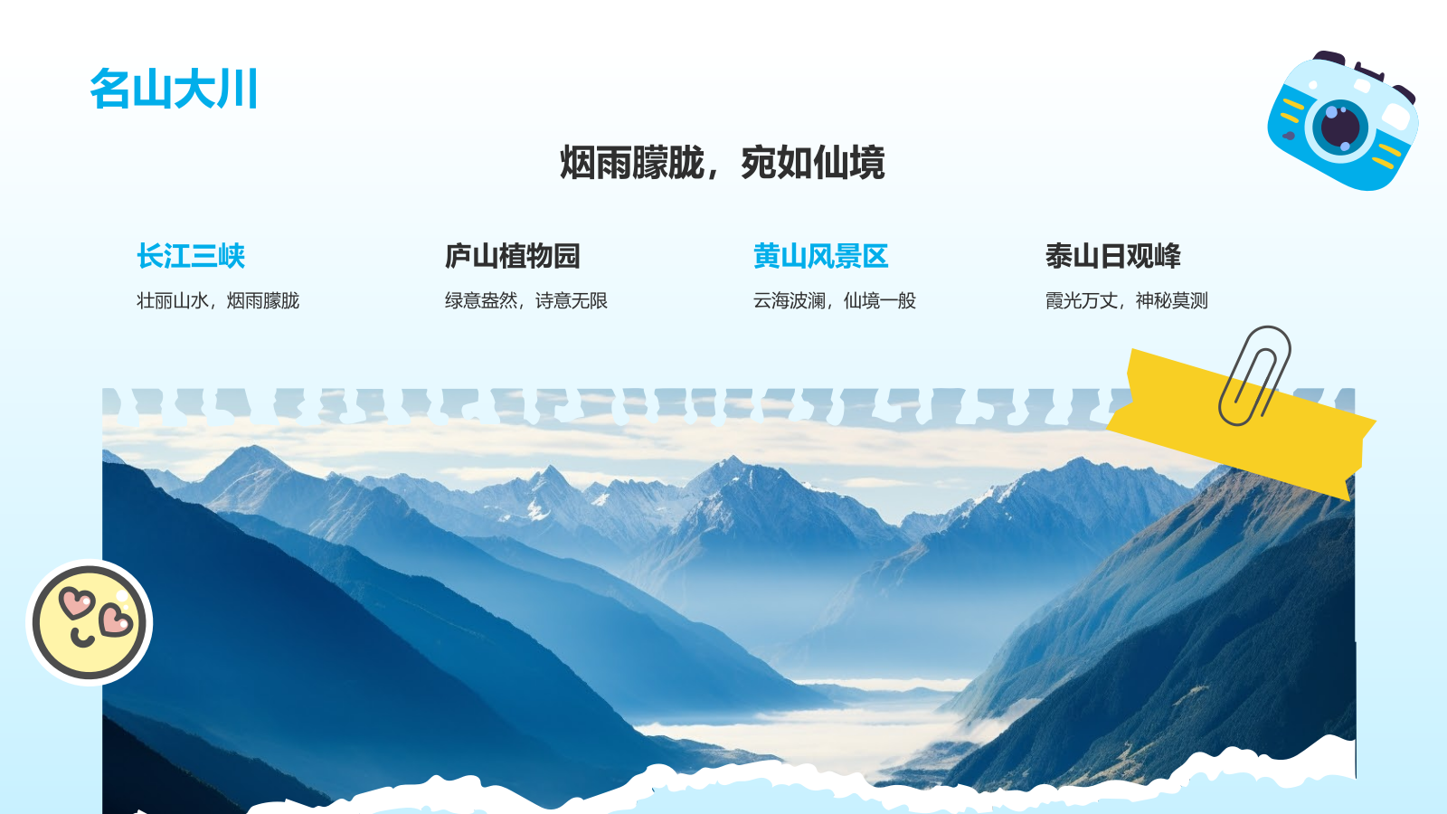 蓝色渐变风夏日旅行纪念画册PPT模板.pptx_第8页