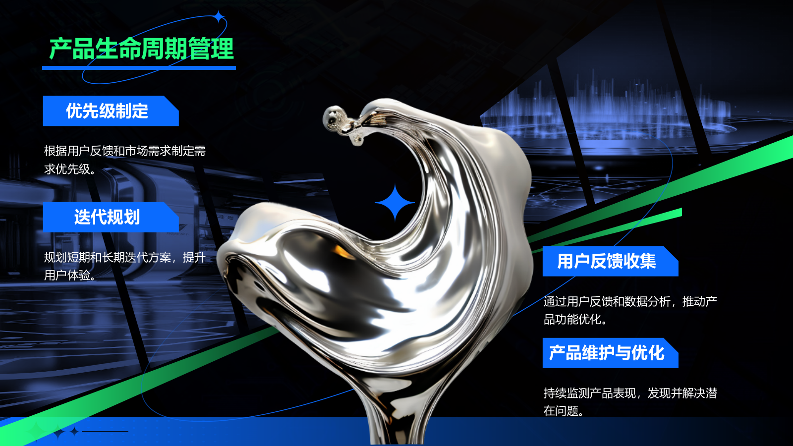 蓝色酸性风产品经理年终总结PPT模板.pptx_第7页