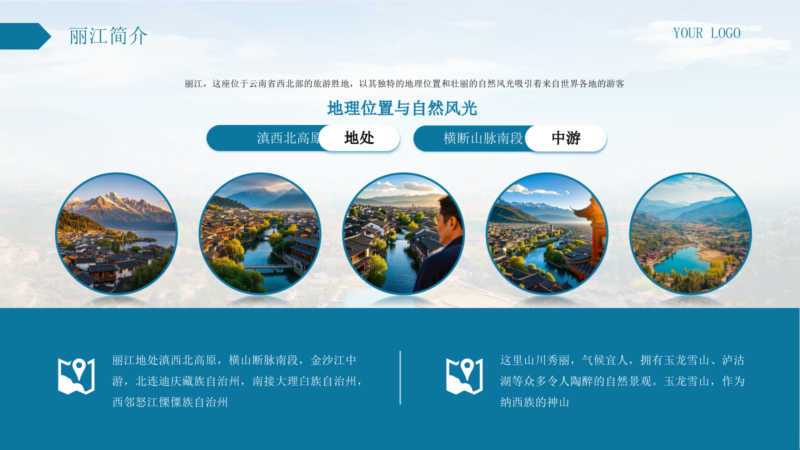 蓝色系城市推介PPT模板.pptx_第4页