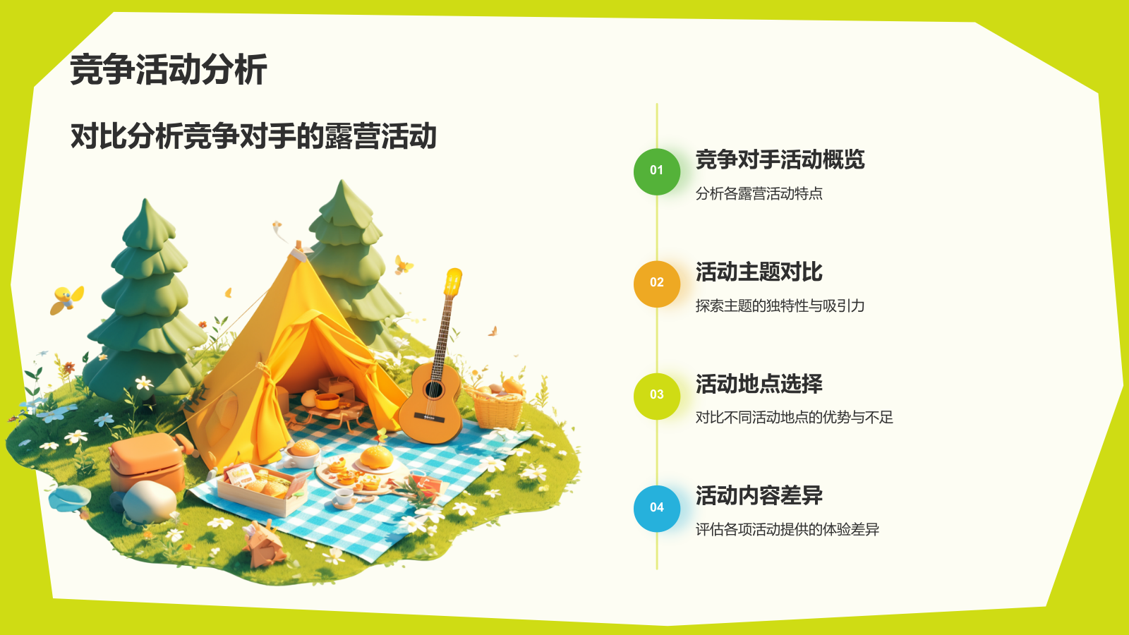 绿色3D风户外露营活动策划方案PPT模板.pptx_第6页