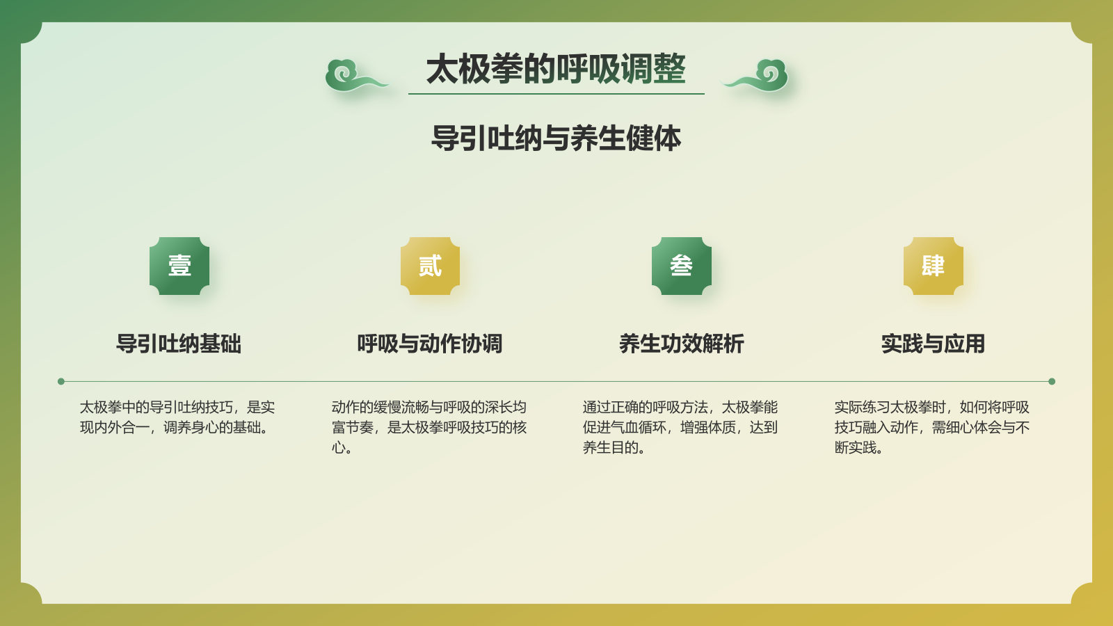 绿色国潮风非遗文化介绍——太极拳PPT模板.pptx_第10页