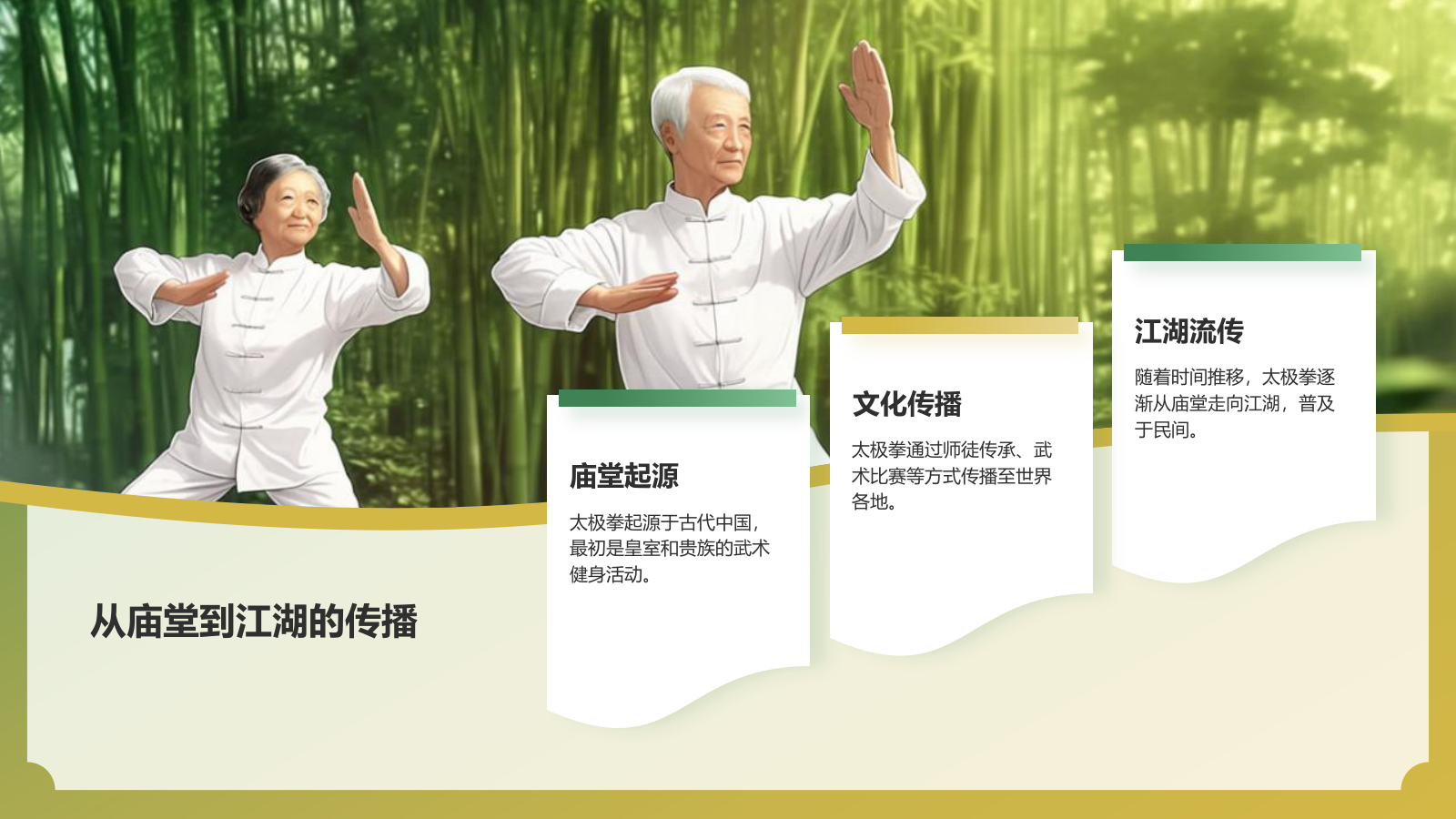 绿色国潮风非遗文化介绍——太极拳PPT模板.pptx_第5页