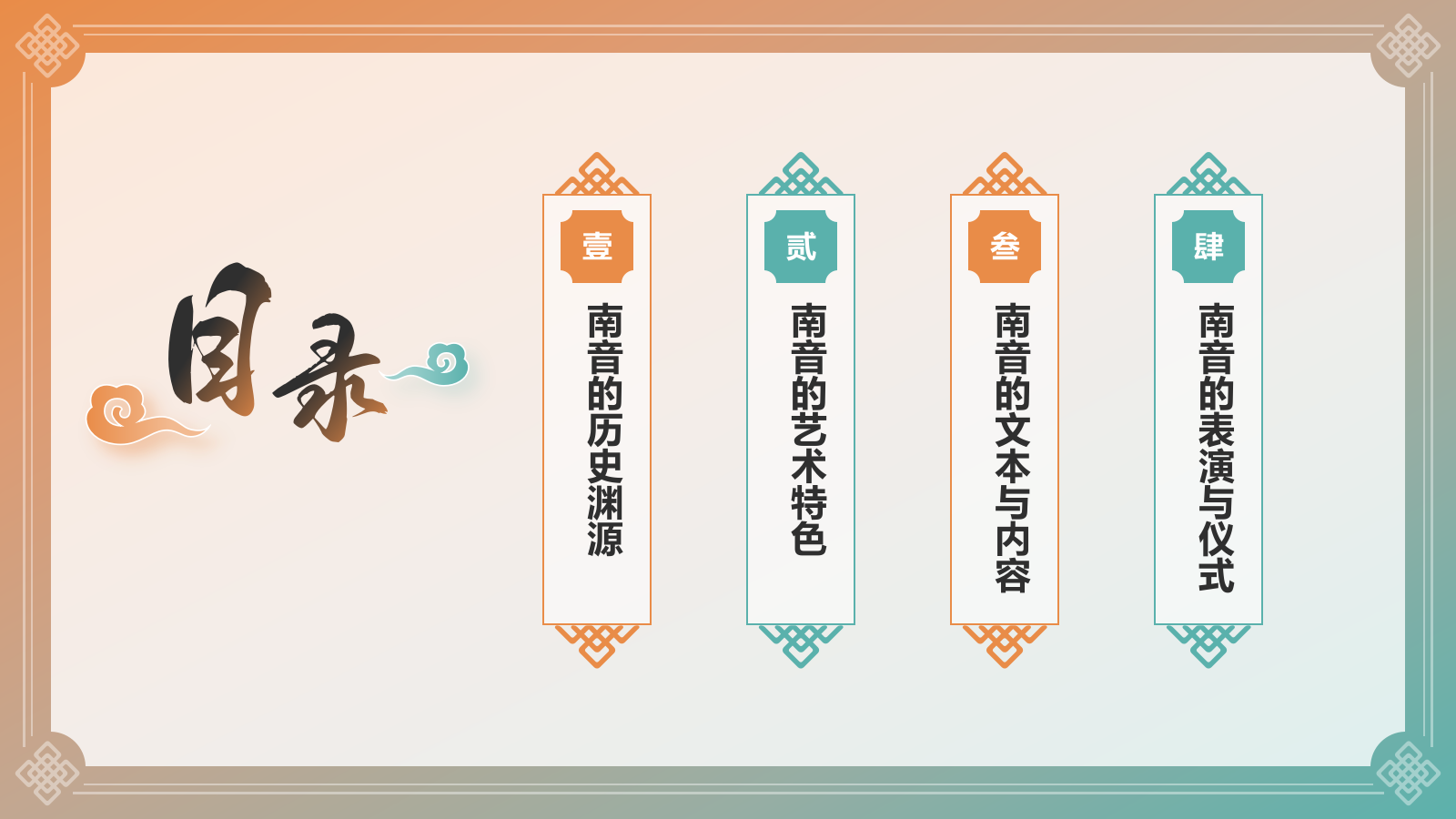 绿色国潮风中国非物质文化遗产——南音PPT模板.pptx_第2页