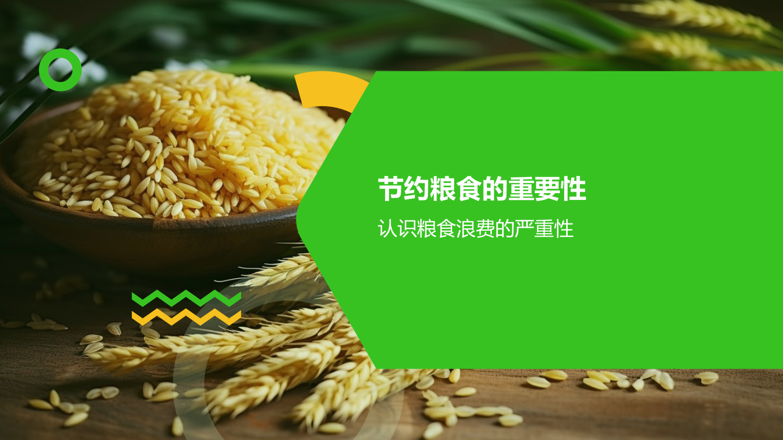 绿色简约风节约粮食PPT模板.pptx_第3页