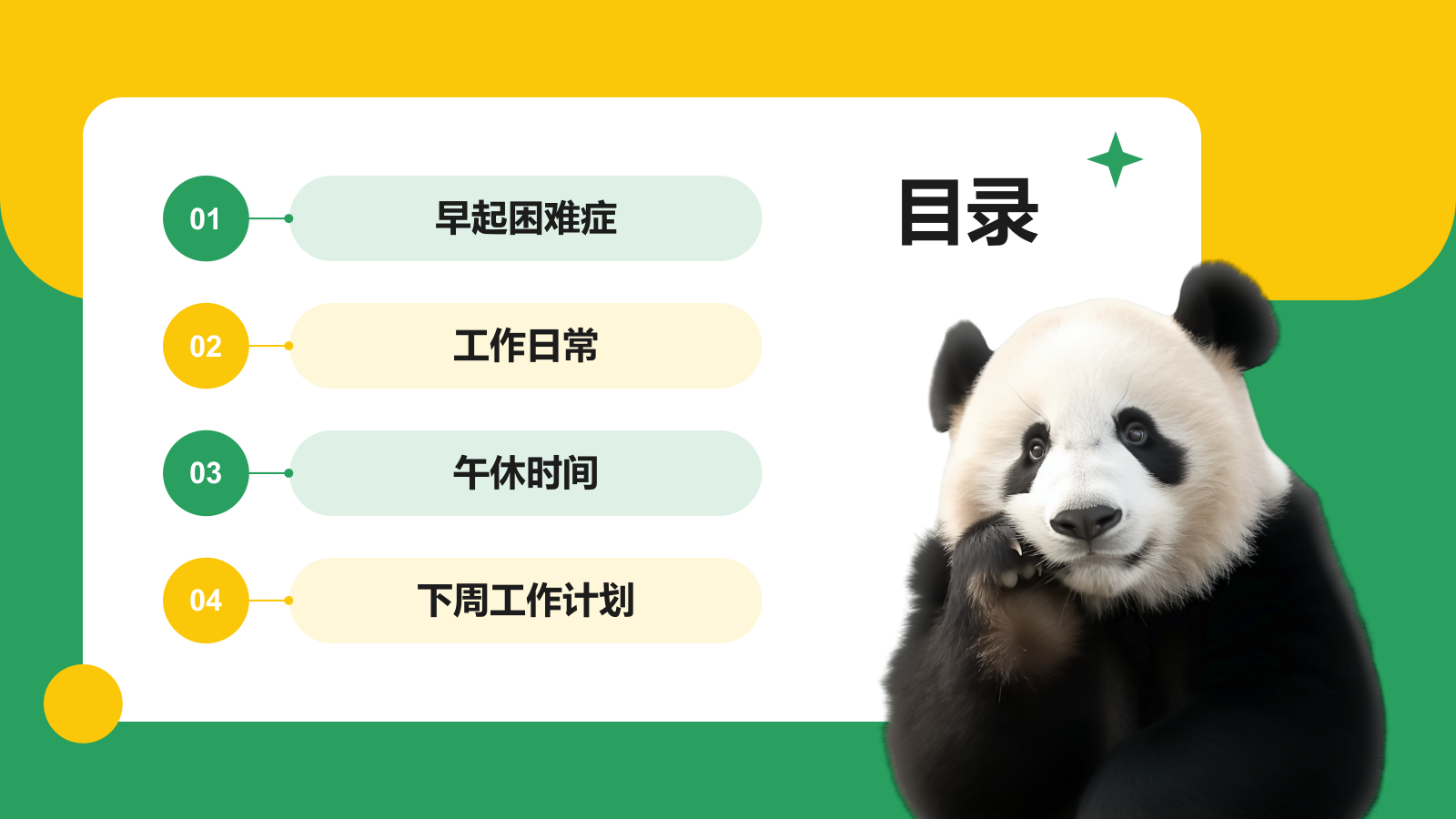 绿色卡通风动效专题——打工人的一天PPT模板.pptx_第2页