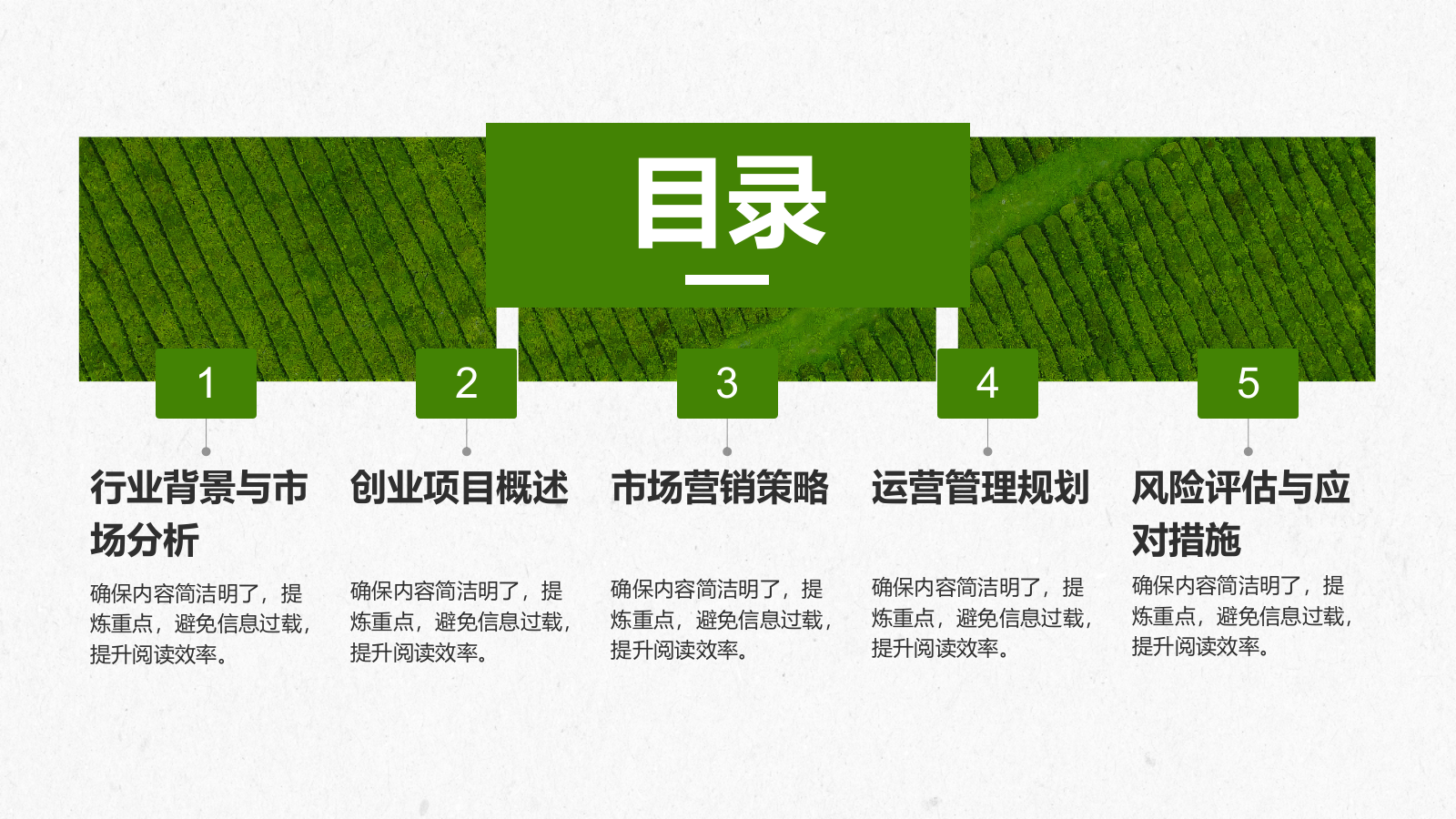绿色商务风智慧农业创业计划书PPT模板.pptx_第2页