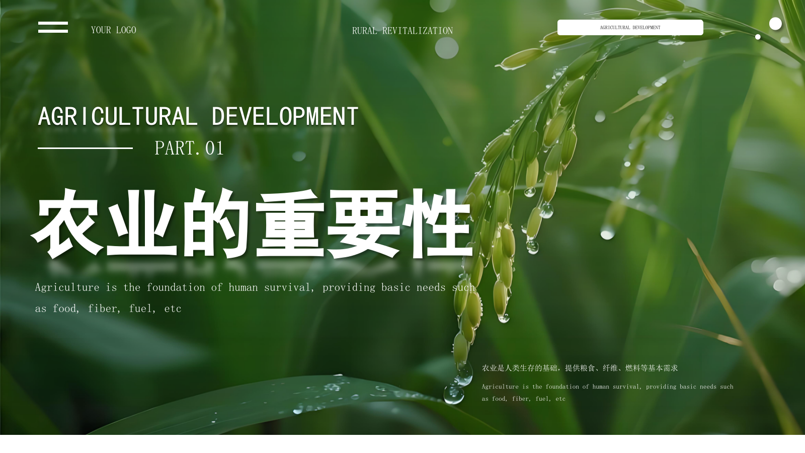 绿色商务农业发展通用PPT模板.pptx_第3页