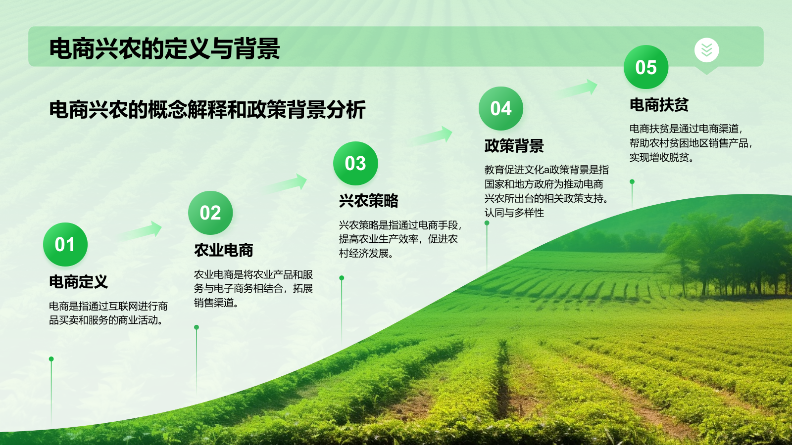 绿色摄影风电商兴农PPT模板.pptx_第4页