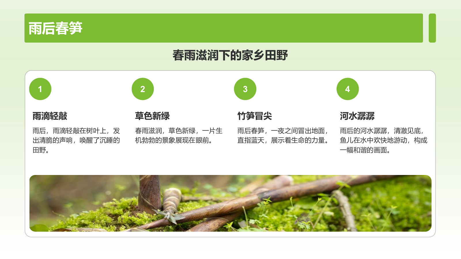 绿色摄影风山水田园梦：家乡旅游印象集PPT模板.pptx_第4页