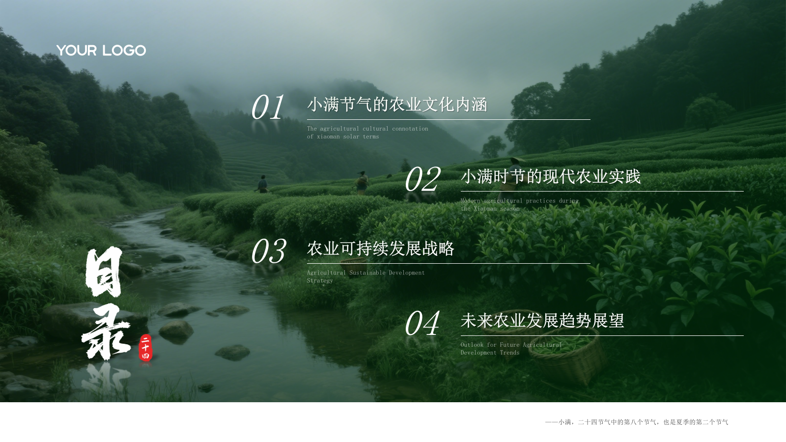 绿色小满节气的农业文化内涵PPT模板.pptx_第2页