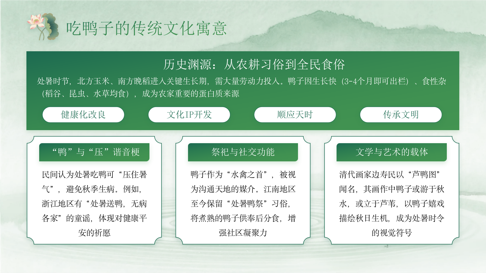 绿色中国风今日处暑PPT模板.pptx_第9页