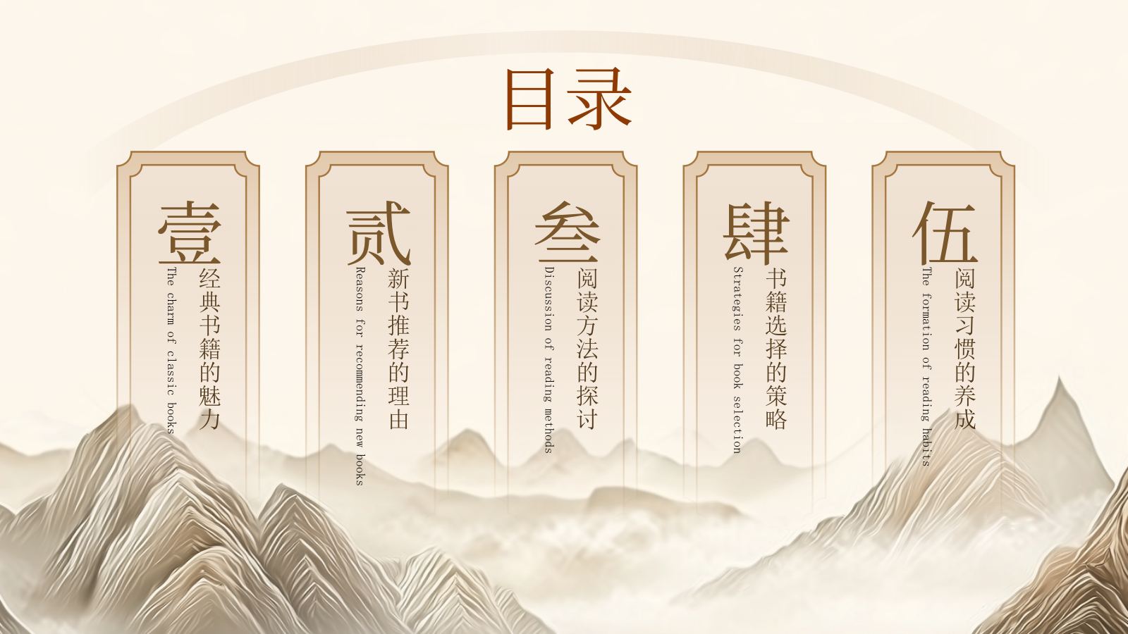 棕色新中式插画风读书分享PPT模板.pptx_第2页