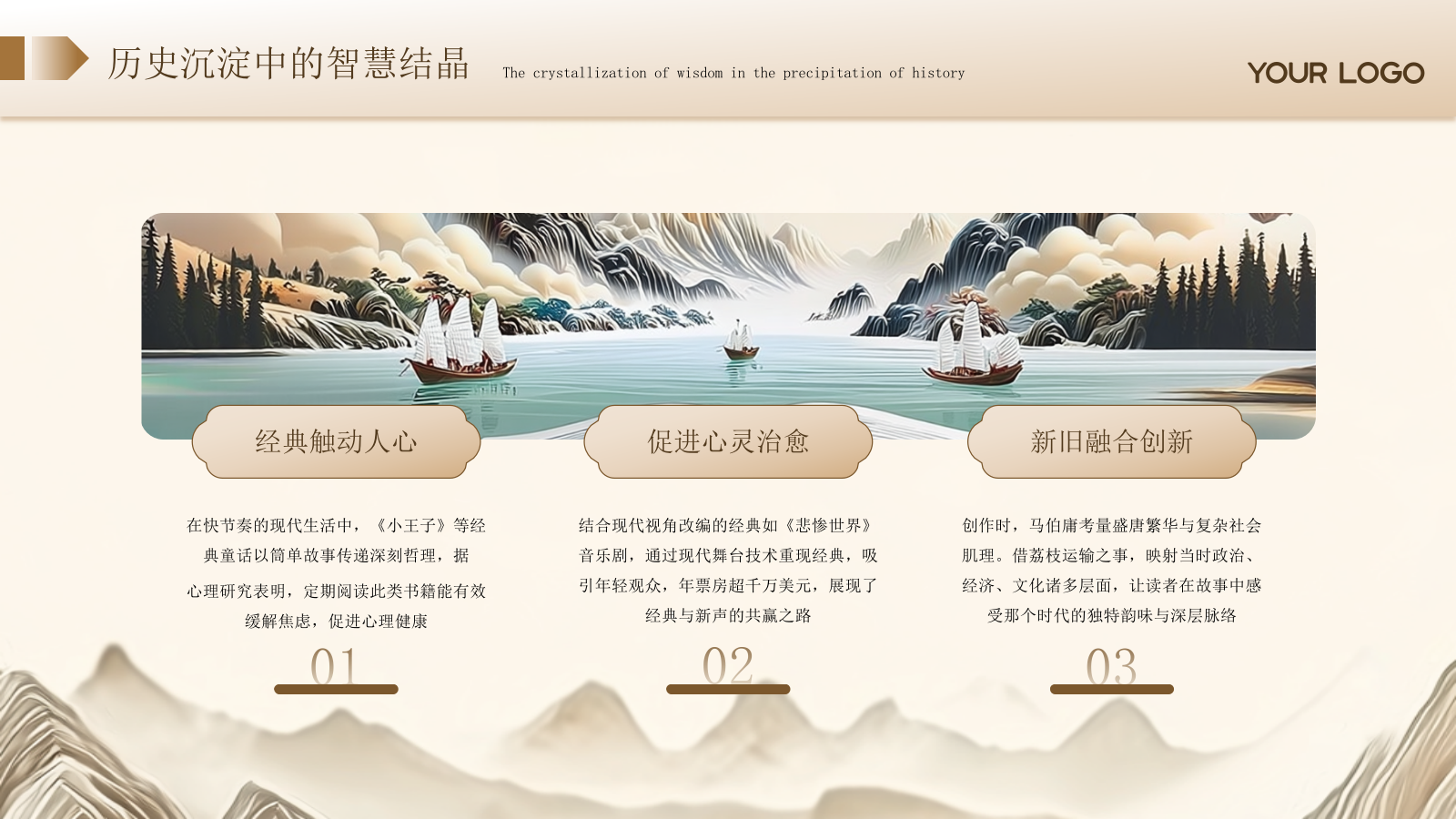 棕色新中式插画风读书分享PPT模板.pptx_第4页