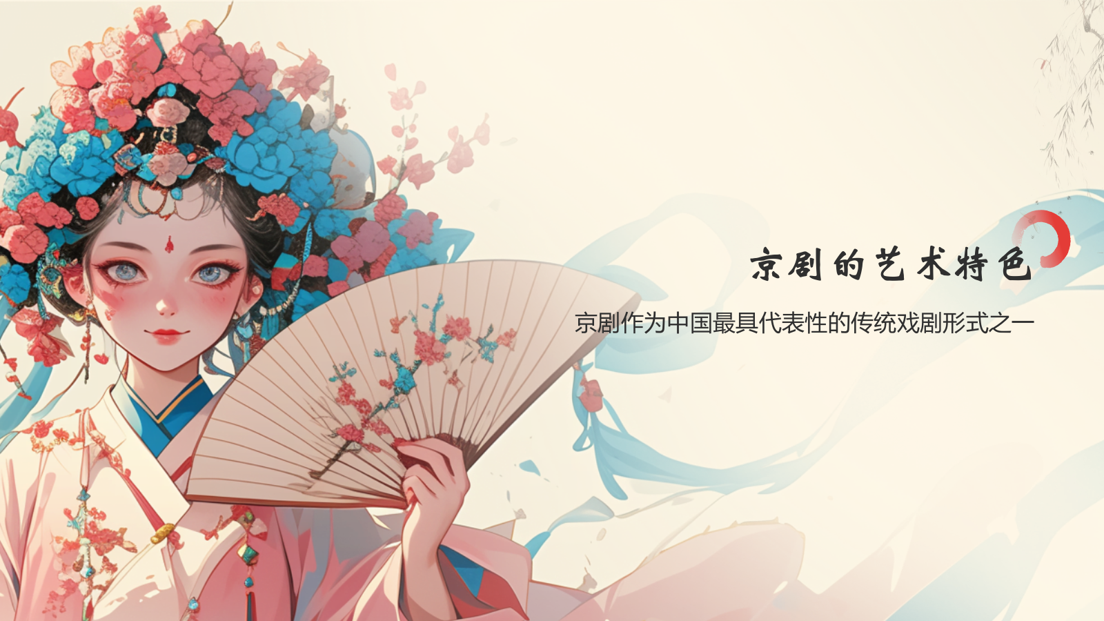 红色水墨风中国十大国粹——京剧介绍PPT模板.pptx_第7页