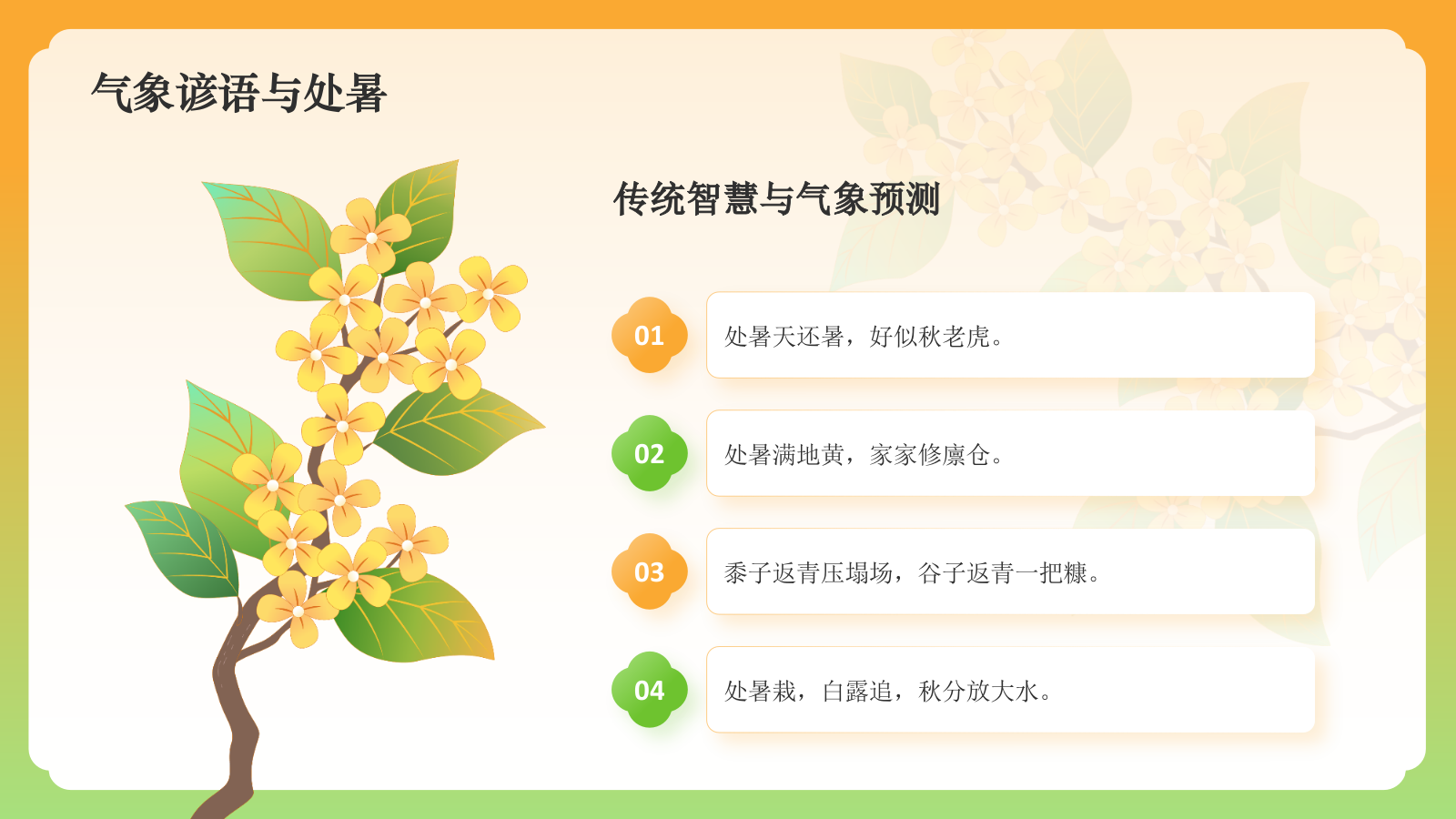 橙色国潮风二十四节气科普介绍——处暑PPT模板.pptx_第6页