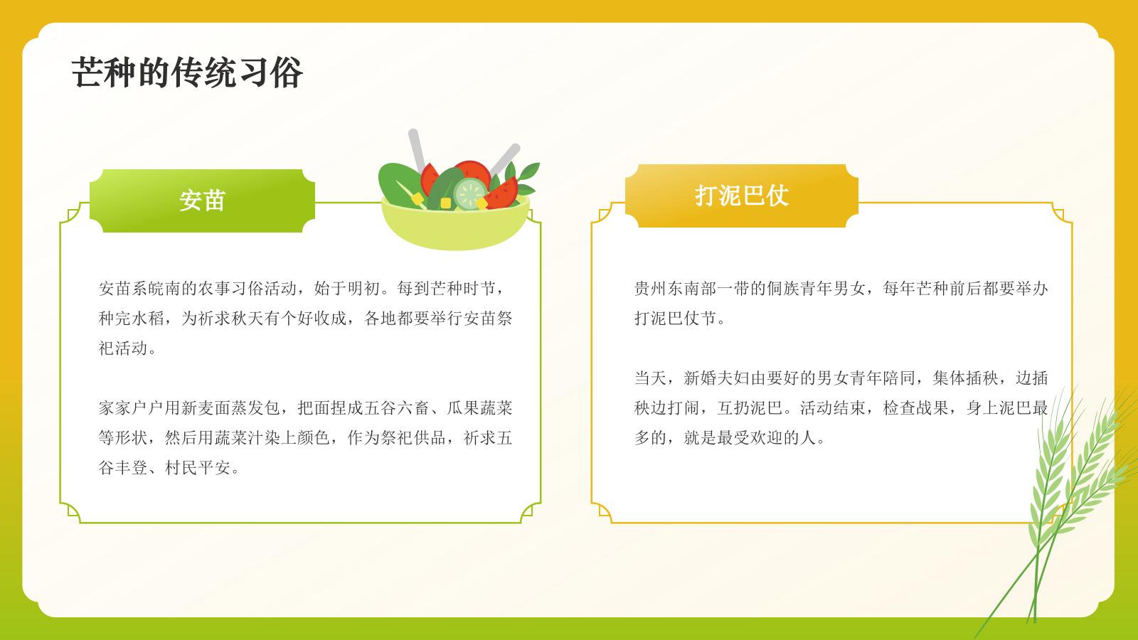 黄色国潮风二十四节气科普介绍——芒种PPT模板.pptx_第10页