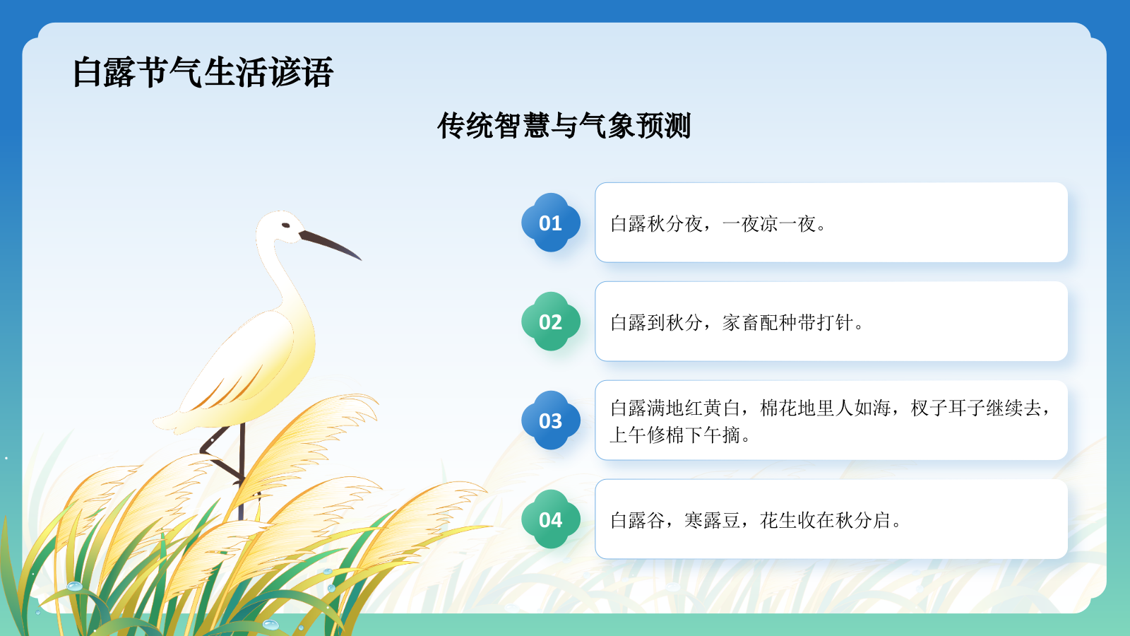 蓝色国潮风二十四节气科普介绍——白露PPT模板.pptx_第7页