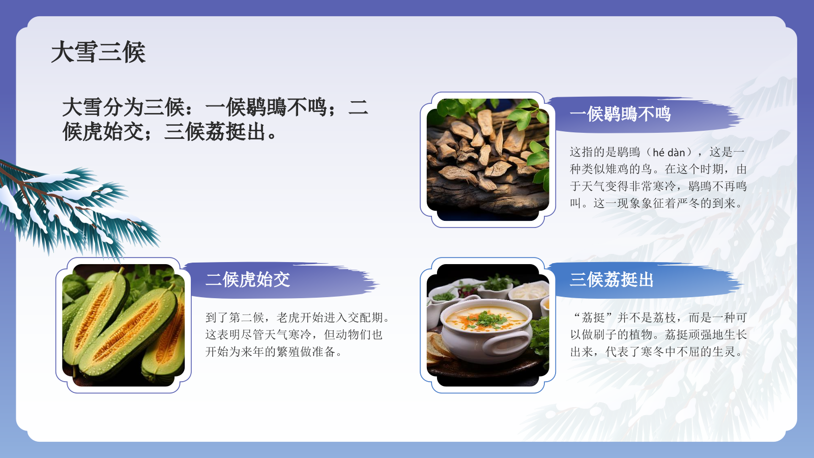 蓝色国潮风二十四节气科普介绍——大雪PPT模板.pptx_第5页