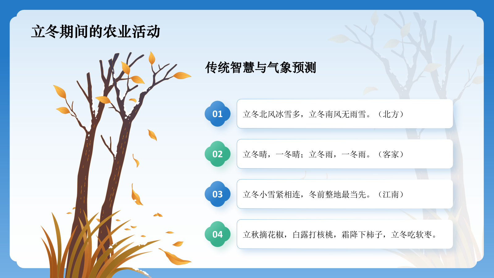 蓝色国潮风二十四节气科普介绍——立冬PPT模板.pptx_第6页