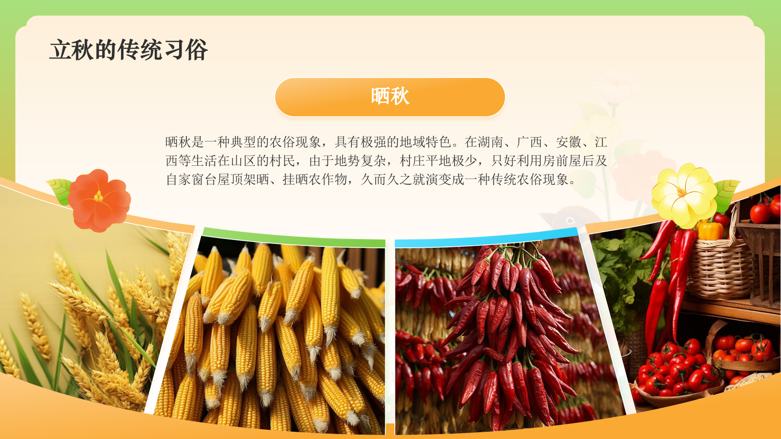 绿色国潮风二十四节气科普介绍——立秋PPT模板.pptx_第8页