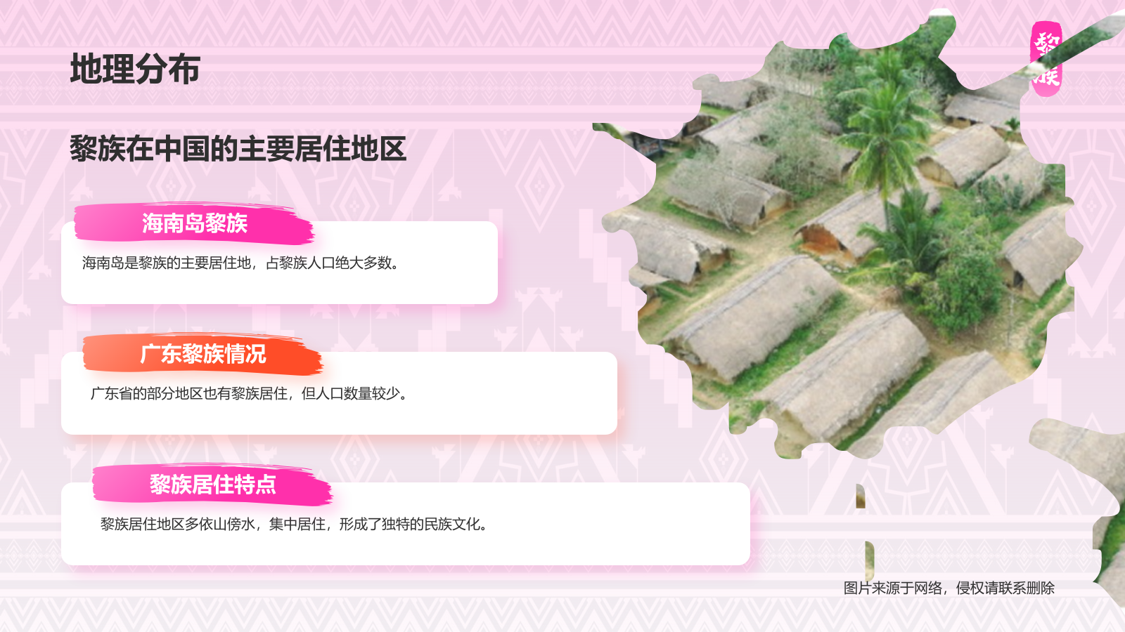 粉色插画风黎族介绍PPT模板.pptx_第5页