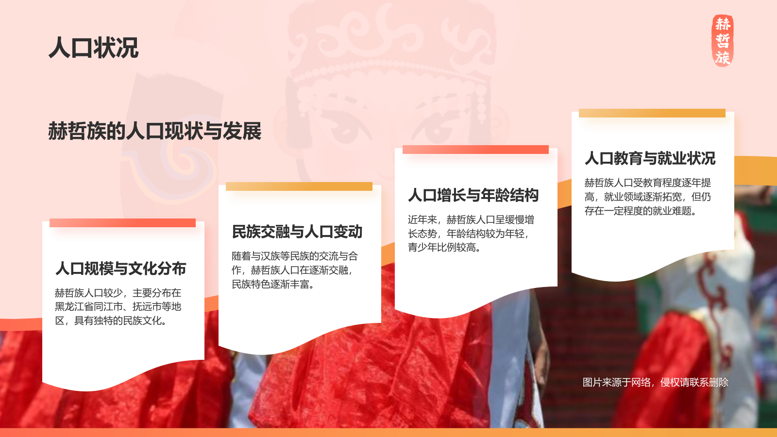 红色插画风赫哲族介绍PPT模板.pptx_第6页