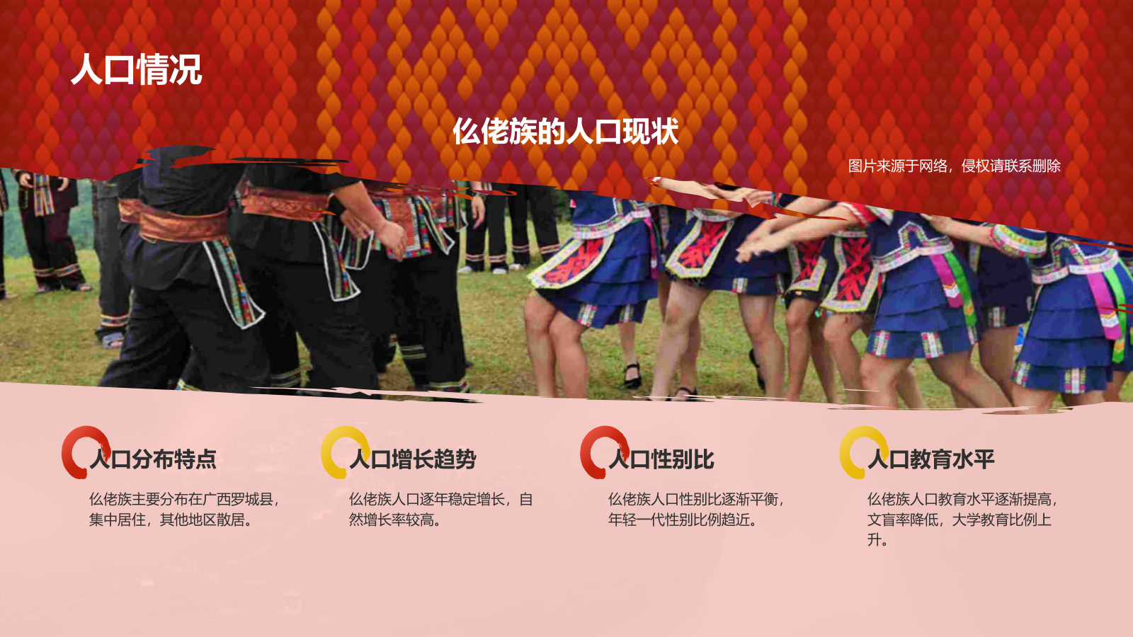 红色插画风仫佬族介绍PPT模板.pptx_第6页