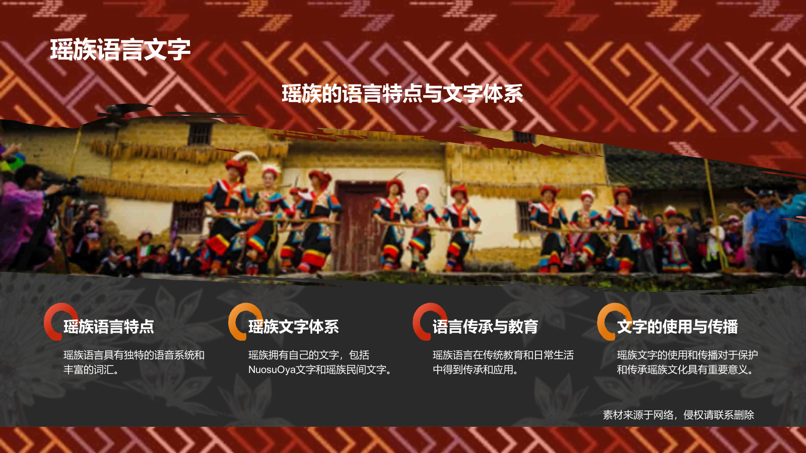 红色插画风瑶族介绍PPT模板.pptx_第8页