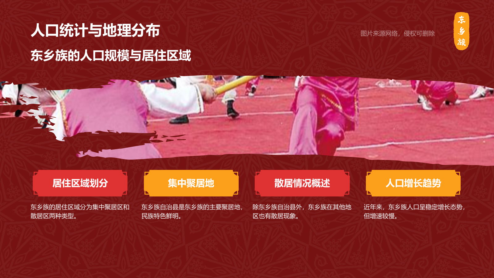 红色复古风东乡族介绍PPT模板.pptx_第5页